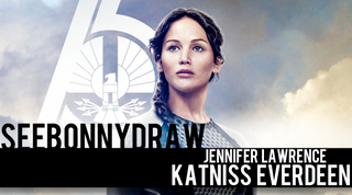 Illustration for article titled Katniss Everdeen in Speed Painting Form!