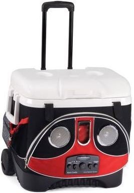 Illustration for article titled Igloo's Coolbox with Boombox on Wheels Looks Like a Transformer