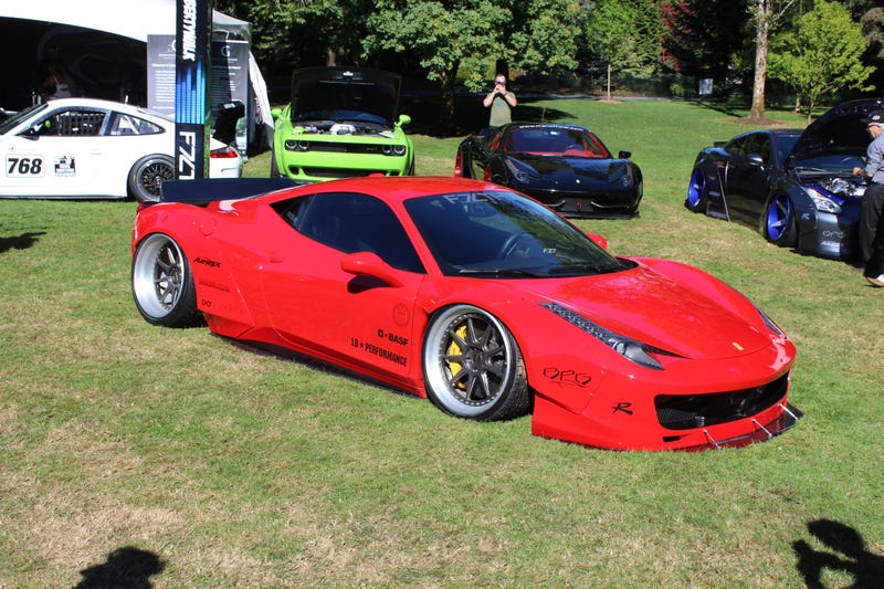 Illustration for article titled This Vancouver Car Show Is One Of The Few Places You'll See A Stanced Ferrari In Canada