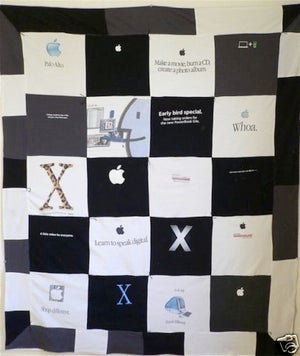 Illustration for article titled Apple T-Shirt Quilt Also Benefiting From Apple Tax