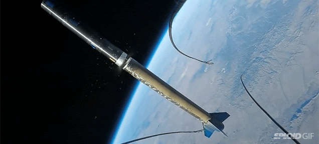 Stunning video captures rocket separation in space like never before