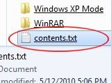 how to create a text file list of the contents of a folder windows 10