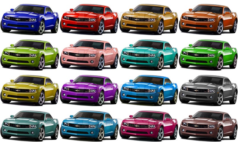 The New Chevy Camaro In A Skittles-Like Rainbow Of Colors, What's Your ...