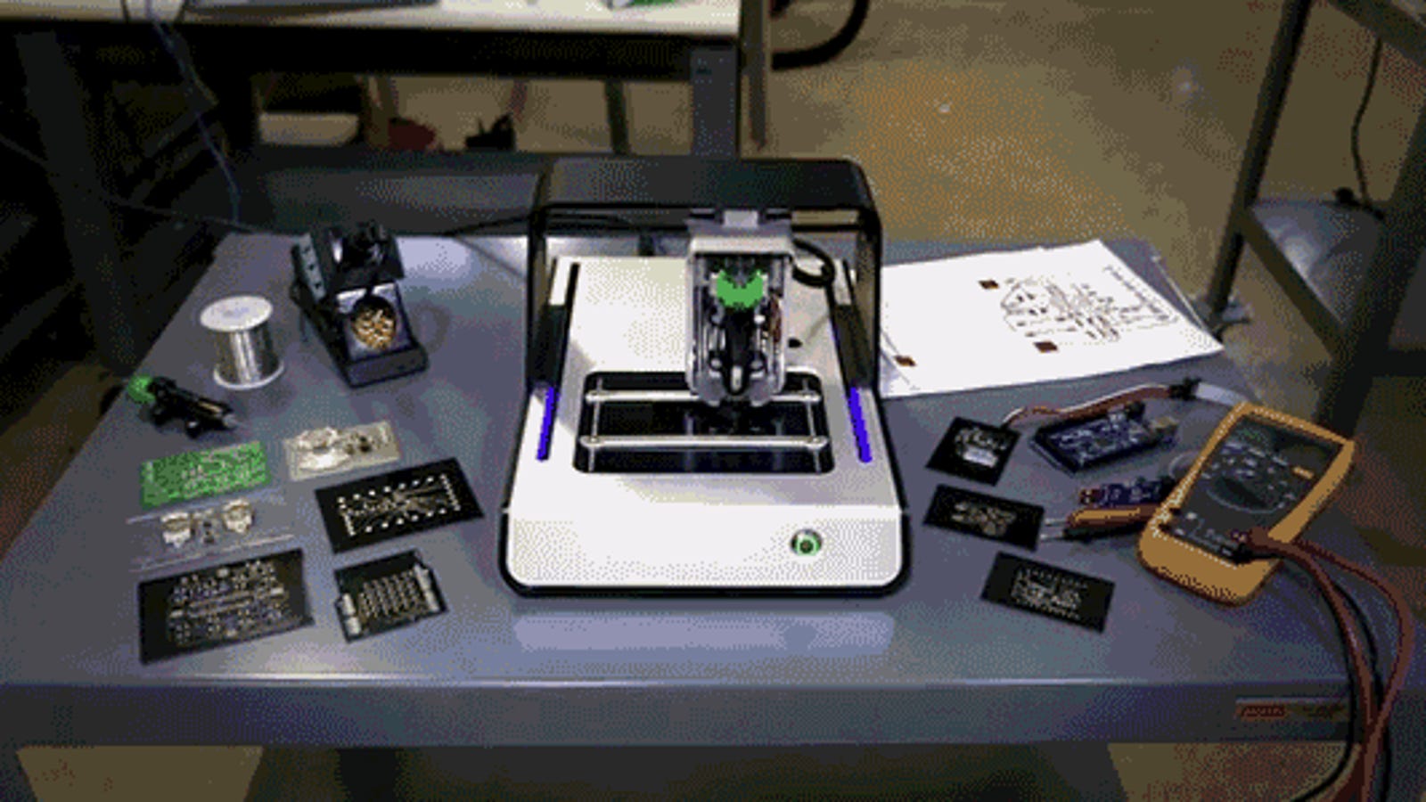 Eyelet Forming Setting Tool For Circuit Boards