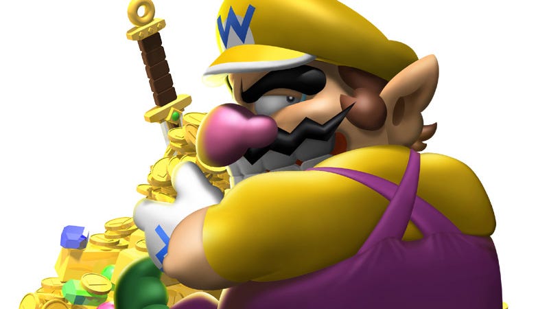 Key art from Wario World.