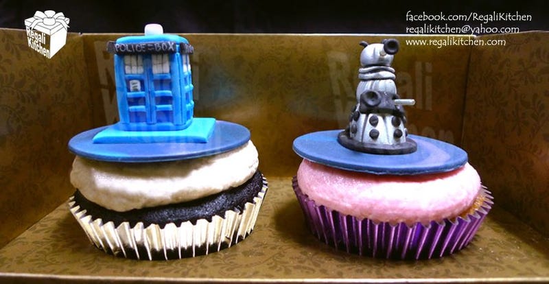 Illustration for article titled Behold — The Perfect Doctor Who Cupcakes