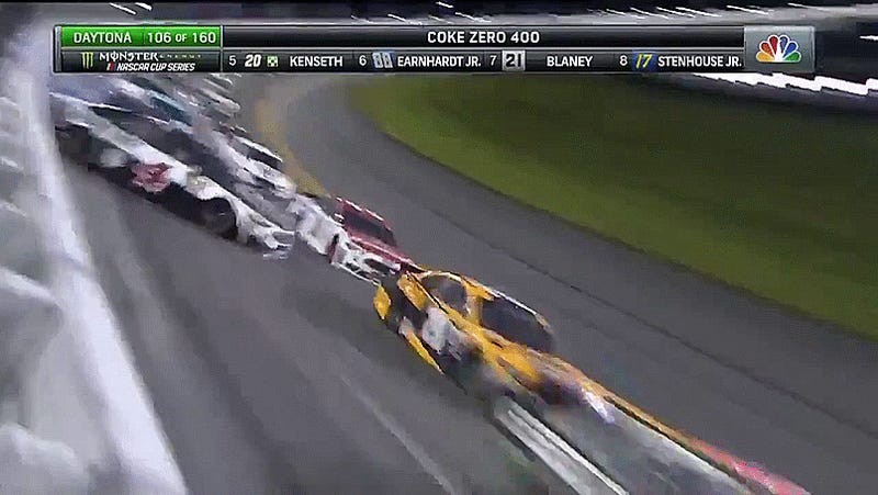 The Big One Strikes Up Front At Daytona And Ends Dale Earnhardt