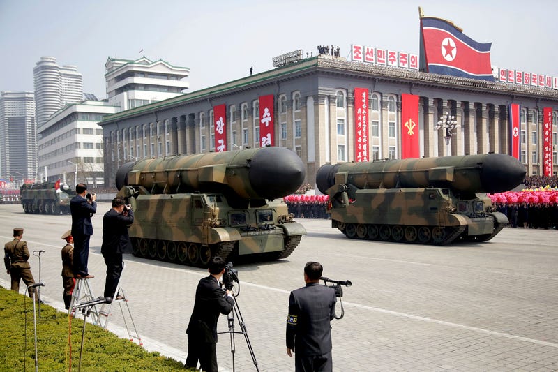 Corea del Norte, durante el aniversario celebrado el 15 de abril. AP