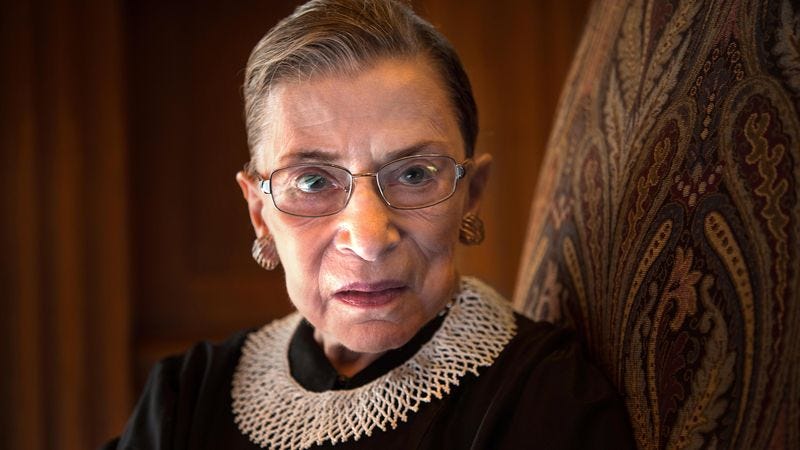 Illustration for article titled Ruth Bader Ginsburg Debating Whether To Cancel Winter Vacation Climbing K2