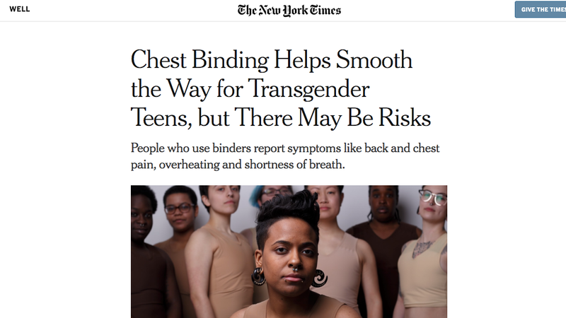 Illustration for article titled At the New York Times, 'Objectivity' Means Quoting One Trans Teen and One Anti-Trans Group