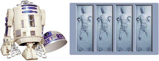 Illustration for article titled R2-D2 Ice Bucket with Han Solo Ice Molds Makes Any Drink Nerdier