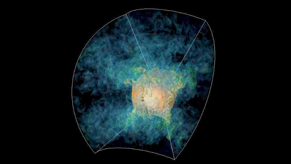 What A Supernova Looks Like Just As It's About To Blow