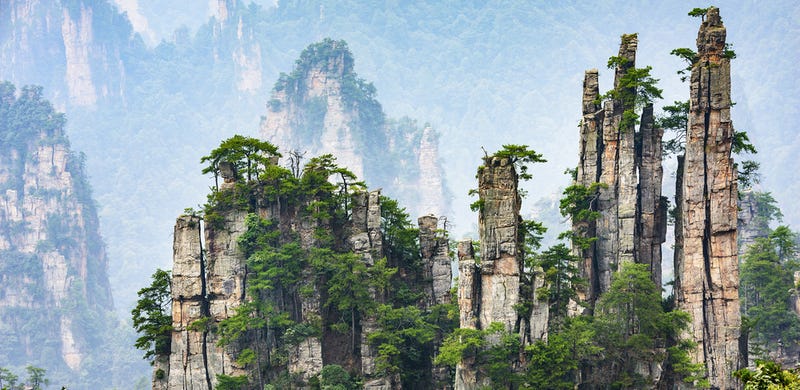 Resultado de imagem para parque nacional forestal de zhangjiajie china