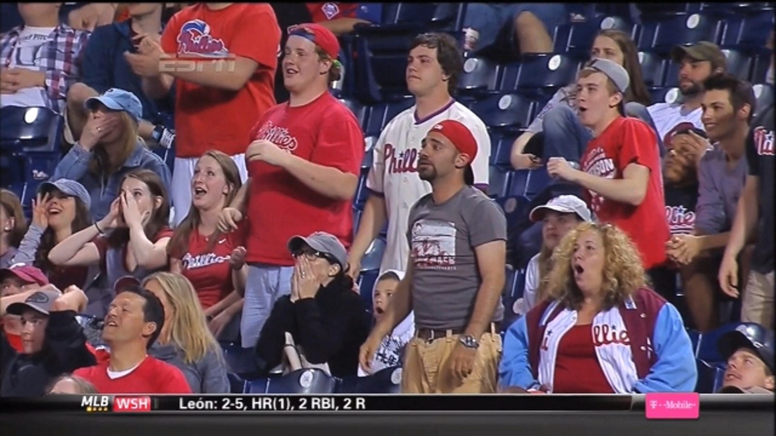 Phillies Fans' Reactions To Dan Uggla's Grand Slam Are Amazing