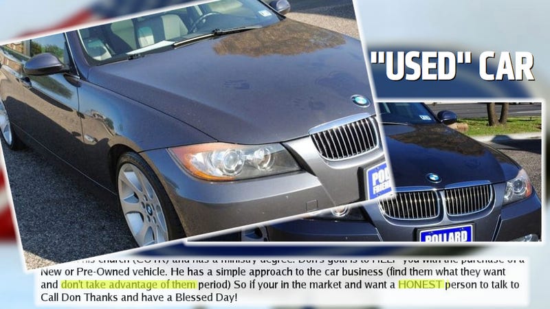 Texas Dealership Selling Bmw That Someone Appears To Have Just Had Sex On 0298