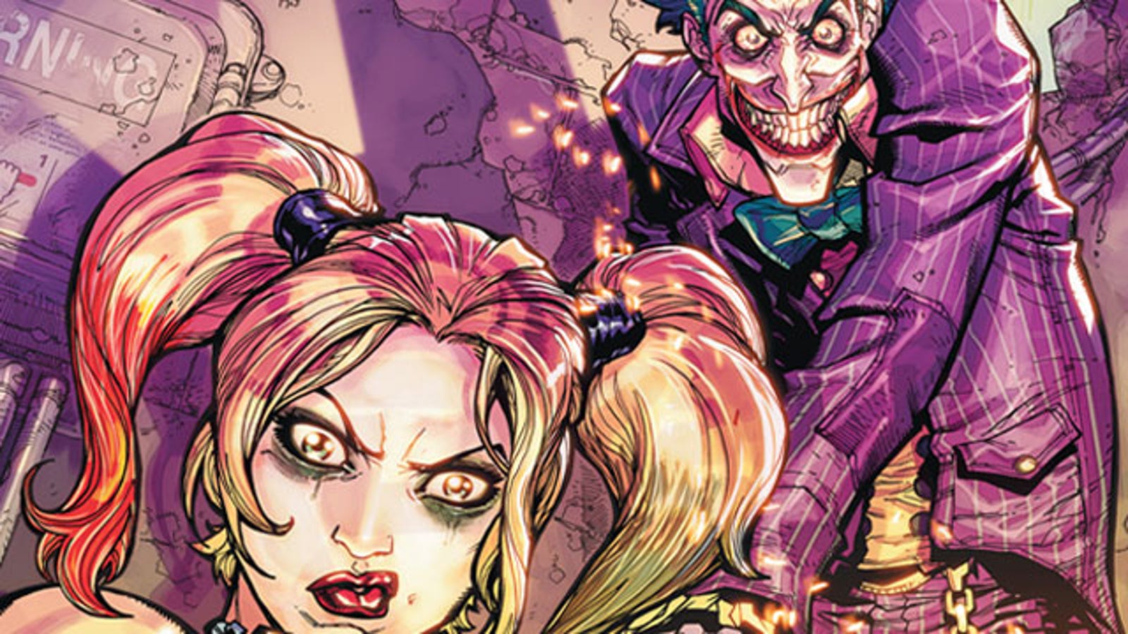 The Joker And Harley Quinn Run Wild In The Batman Arkham City Comic Series