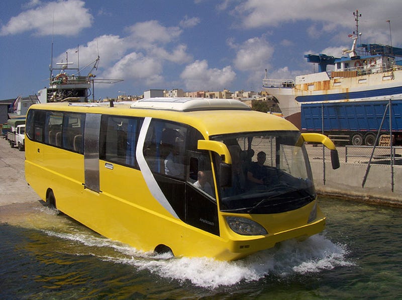 Amphicoach Amphibious Tourist Bus: Greyhound Meets Dolphin