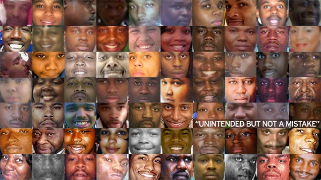 Unarmed People of Color Killed by Police, 1999-2014