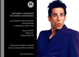 Illustration for article titled Invite to Launch of Motorola iPhone-Battler on May 15th