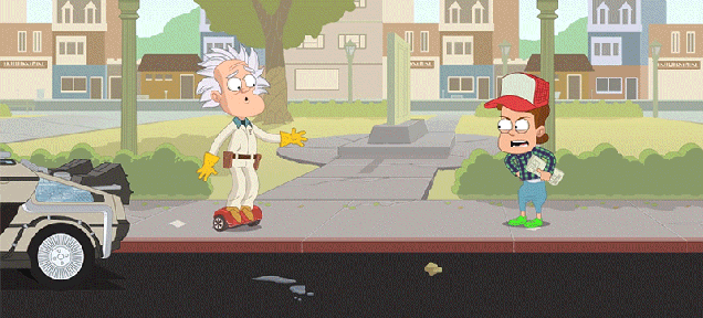 Hilarious animation imagines Back to the Future traveling to our real life 2015 instead