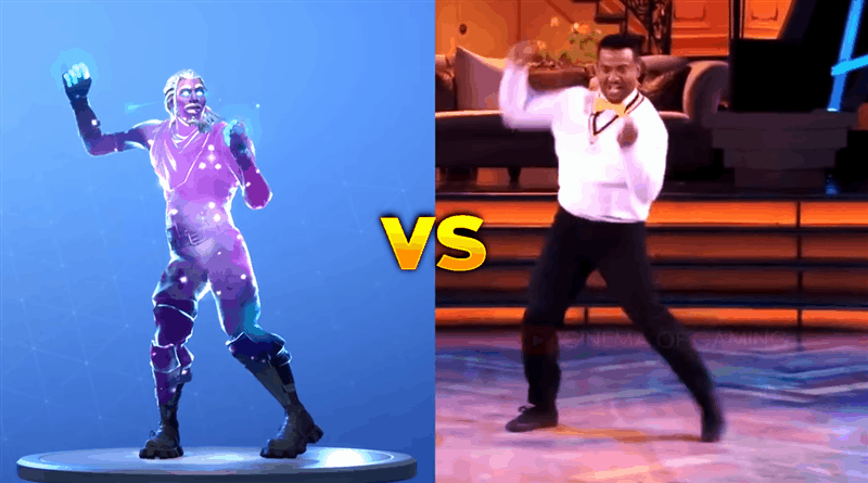 click here to view original gif - fortnite copyright dance moves