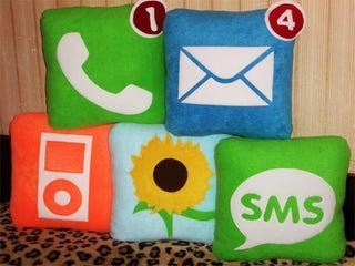 Illustration for article titled It Took This Long To Make iPhone Icon Pillows?