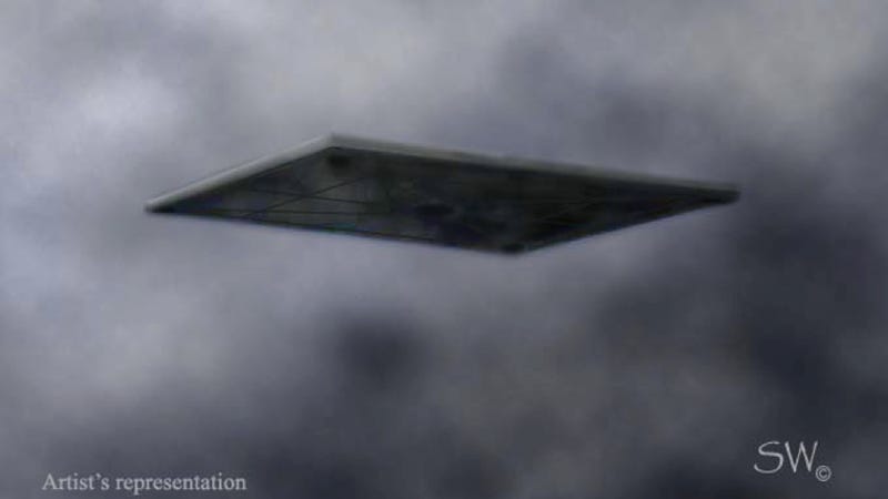 Illustration for article titled A new kind of ultra-giant UFO is zooming around Texas