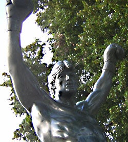 Illustration for article titled Rocky Statue: Target Of Penguin Terrorist Plot?