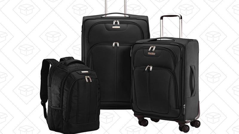 Samsonite Versa-Lite 360 3 Piece Nested Set, $100. Also available in red.