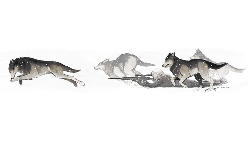 Illustration for article titled She's Just Running With The Wolves, Man