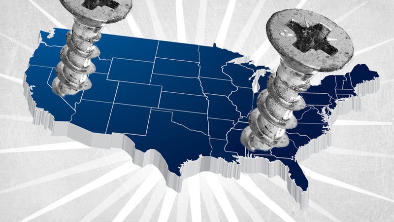 Illustration for article titled Which TV Market Is Getting Screwed This Sunday? An Analysis Of Week 17 NFL Viewing Maps
