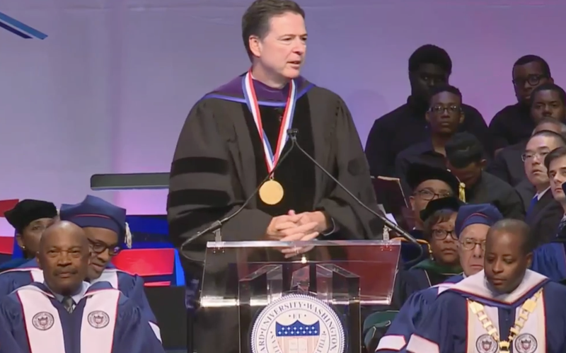 James Comey Speech At Howard University Interrupted By Student Protesters