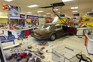 Illustration for article titled Crash Your Rolls Into A Supermarket, Get 16 Months In Jail