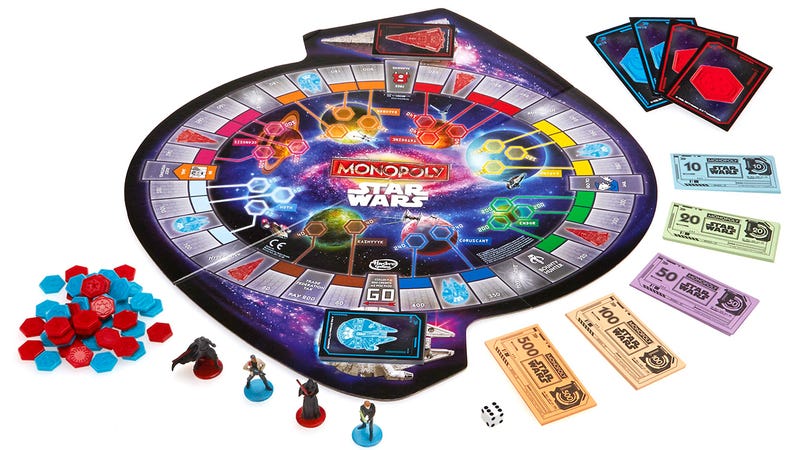 Illustration for article titled A New Version of Star Wars Monopoly Swaps Tophat Tokens for Jedis