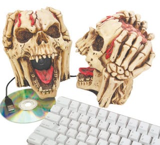 Illustration for article titled Exposed Brain Speaker Skulls Complement Any Aesthetic