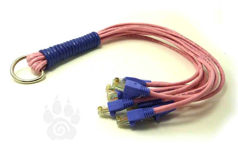 Illustration for article titled Cat5 O'Nine Tails Blends Geeky with Kinky