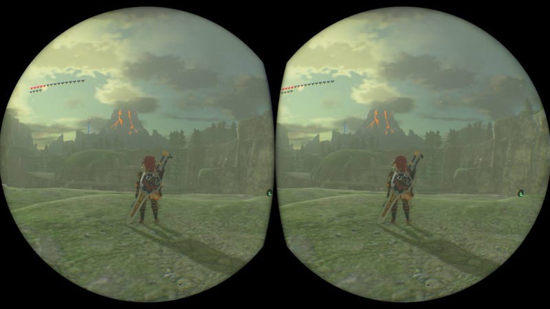 All images in this post are captured from games running in VR mode. That requires the hardware to render two images, one for each eye, hence the split view.