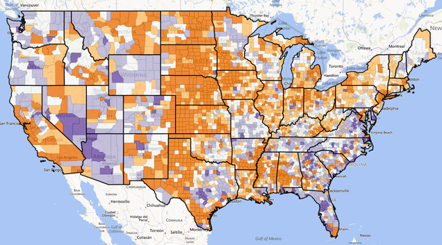 These maps show U.S. migration patterns for the past six decades