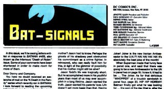 Illustration for article titled DC brings back letters to the editor