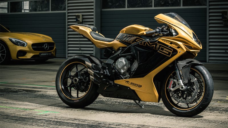 Illustration for article titled Happy Friday, Here's Some MV Agusta And Mercedes-AMG GT Porn