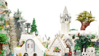 Illustration for article titled Rivendell from Lord of the Rings, made out of 50,000-plus LEGO bricks