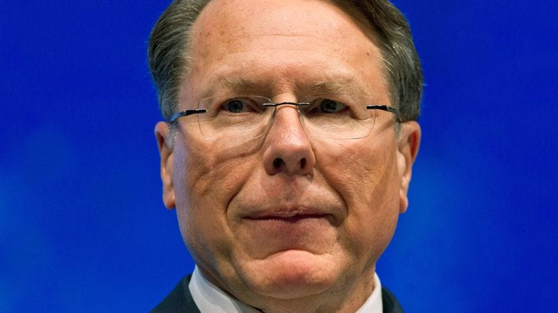 Illustration for article titled Frustrated Wayne LaPierre Thought Murder Of 20 Children By Crazed Gunman Would Have Blown Over By Now