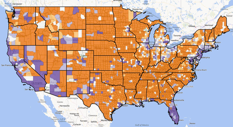 These maps show U.S. migration patterns for the past six decades