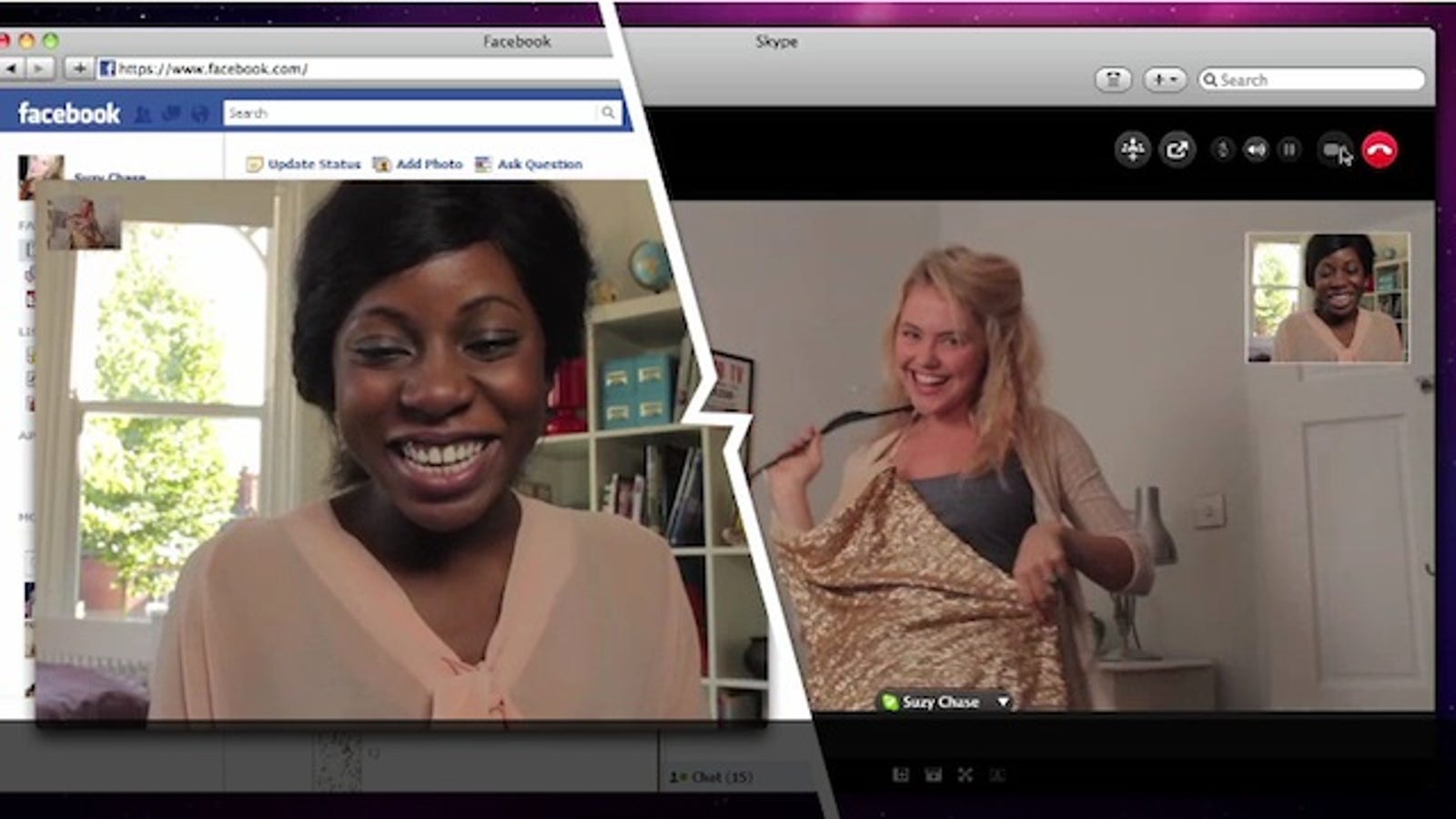 Skype Adds Facebook Video Chat