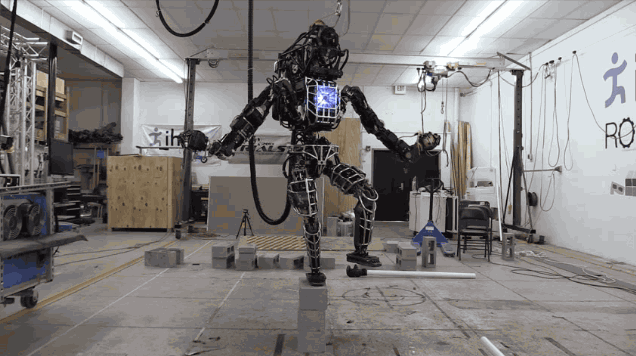 Watch the Atlas Robot Show Off Some Mad Balancing Skills
