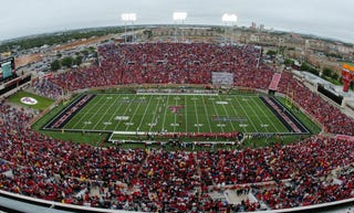 Illustration for article titled Texas Tech Fans Turn Into Giant Vaginas