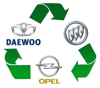 Illustration for article titled How A Daewoo Became A Buick Became An Opel Became A Buick Became A Daewoo