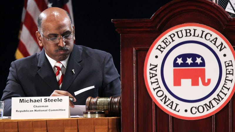 Then-Republican National Committee Chairman Michael Steele listens during a session of the RNC Winter Meeting on Jan. 14, 2011, in National Harbor, Md.