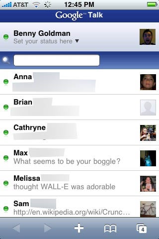 Hands-On Google Talk for iPhone (Verdict: Stick with Installer.app)