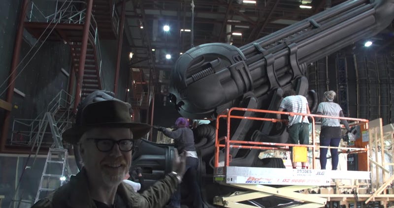Watch Adam Savage Geek Out On The Set Of Alien Covenant